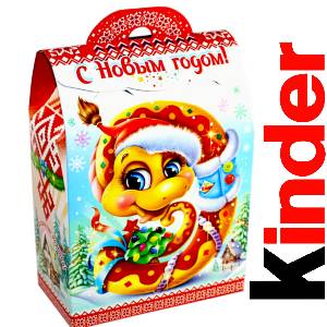 Детский подарок на Новый Год в жестяной упаковке весом 430 грамм по цене 1657 руб в Набережных Челнах