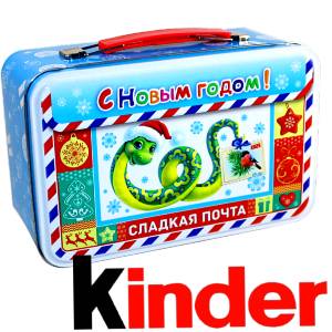 Сладкий подарок на Новый Год в картонной упаковке весом 430 грамм по цене 2136 руб в Набережных Челнах
