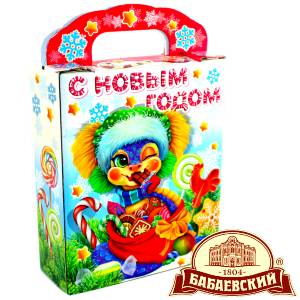 Детский подарок на Новый Год в мешочке весом 800 грамм по цене 1261 руб в Набережных Челнах