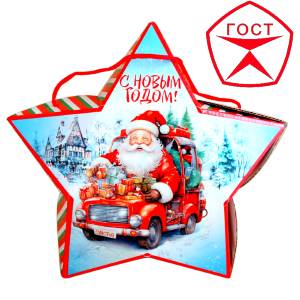 Детский подарок на Новый Год в жестяной упаковке весом 950 грамм по цене 1182 руб в Набережных Челнах